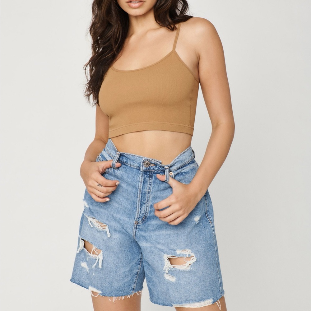Garage Distressed Denim Shorts